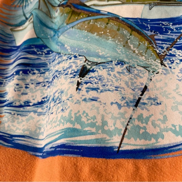 Guy Harvey Orange Swordfish Graphic Tee - Picture 6 of 6